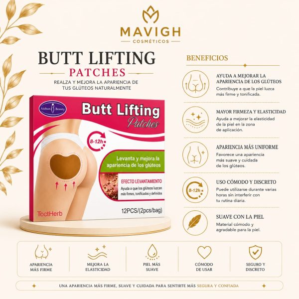 Parches reafirmantes de gluteos marca Aichun Beauty