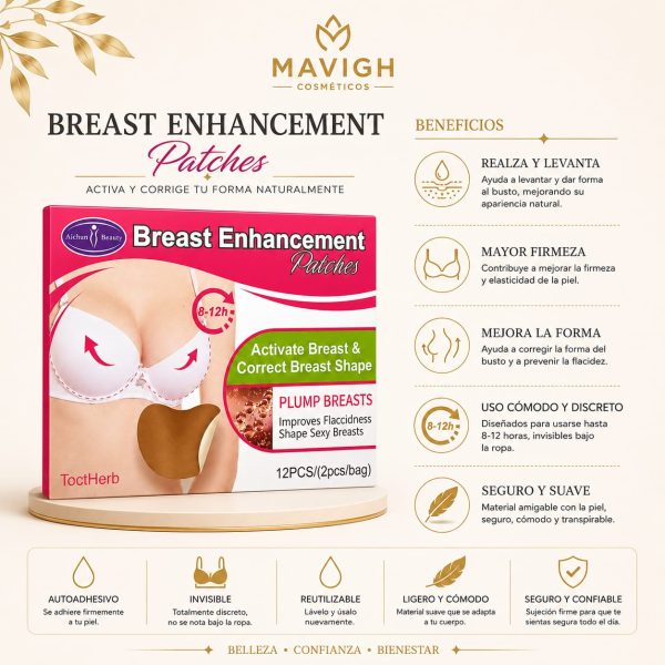 Parches reafirmantes de senos de la marca Aichun Beauty