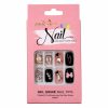 UÑPDD1001-1 Uñas postizas varioas diseños elegantes 3 D (Only Beauty,Pink Key Nail,X bonito)