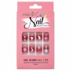 UÑPDD1001-13 Uñas postizas varioas diseños elegantes 3 D (Only Beauty,Pink Key Nail,X bonito)