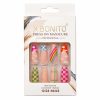 UÑPDD1001-2 Uñas postizas varioas diseños elegantes 3 D (Only Beauty,Pink Key Nail,X bonito)