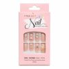 UÑPDD1001-8 Uñas postizas varioas diseños elegantes 3 D (Only Beauty,Pink Key Nail,X bonito)