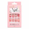 UÑPDD1001-9 Uñas postizas varioas diseños elegantes 3 D (Only Beauty,Pink Key Nail,X bonito)