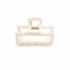 VCMRP1006-1 Vincha de cabello mediana rectangular de perlas