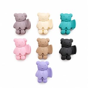 Vincha de cabello diseño osito varios colores (rosa,café,negro,blanco,verde,celeste,lila)