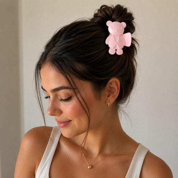 Vincha de cabello diseño osito varios colores (rosa,café,negro,blanco,verde,celeste,lila)