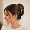 Vincha de cabello con 2 perlas acabado nacarado (café,negro,blanco,naranja)