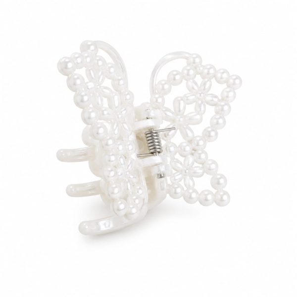 VCPF1009-2 Vincha de cabello diseño de perlas y detalles florales