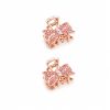 VMPLB1010-4 Vincha metálica pequeña en forma de lazo con brillos (rosa,blanco,lila,azul)