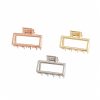 VMPR1006-1 Vincha metalica pequeña rectangular (dorado,plateado,oro rosa)