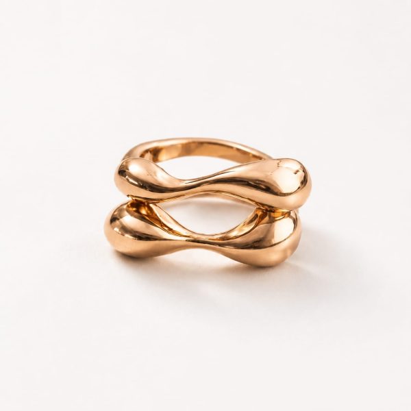 Anillo infinito dorado