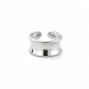 Anillo liso plateado