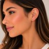 Aretes pequeños corazon dorado