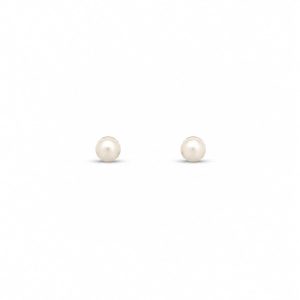 Aretes pequeños perla clásica