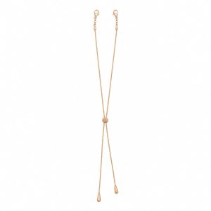Cadena corrediza ajustable dorada acero inoxidable